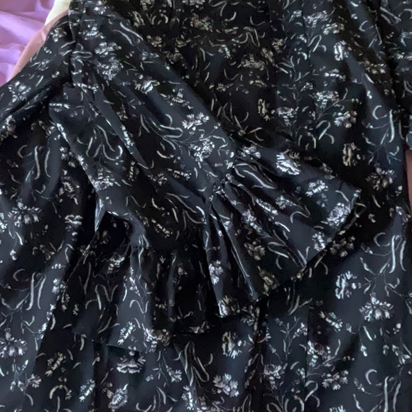 BCBG Black and white flowered kimono OS - Picture 4 of 6